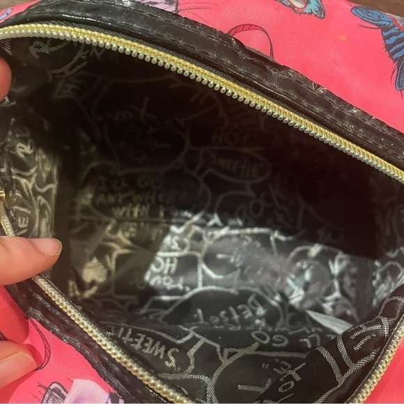 Betsey Johnson Cat Makeup/Cosmetic Bag OS - Picture 10 of 12
